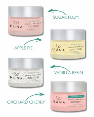 HUNA Holiday Limited Edition 4-Pack Body Butter Set