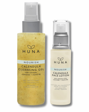 HUNA Calendula Cleansing Gel and Calendula Face Lotion